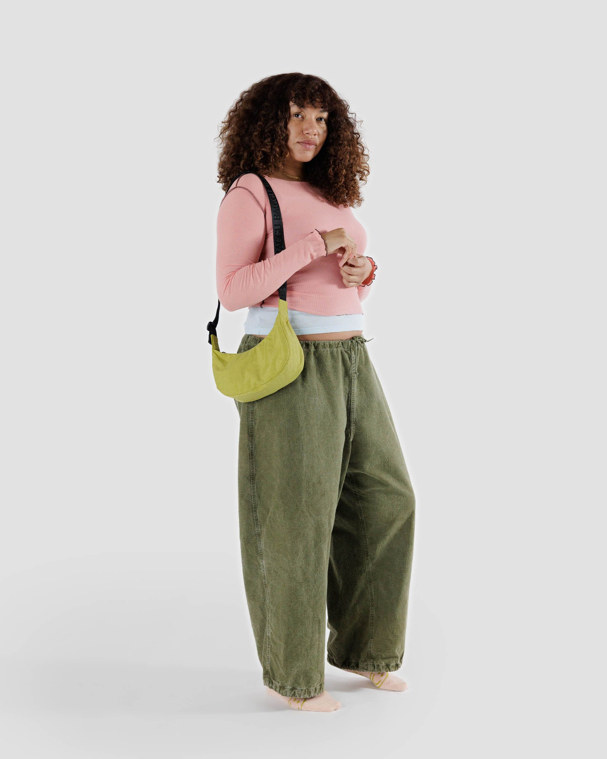 Small Nylon Crescent Bag - Image 2