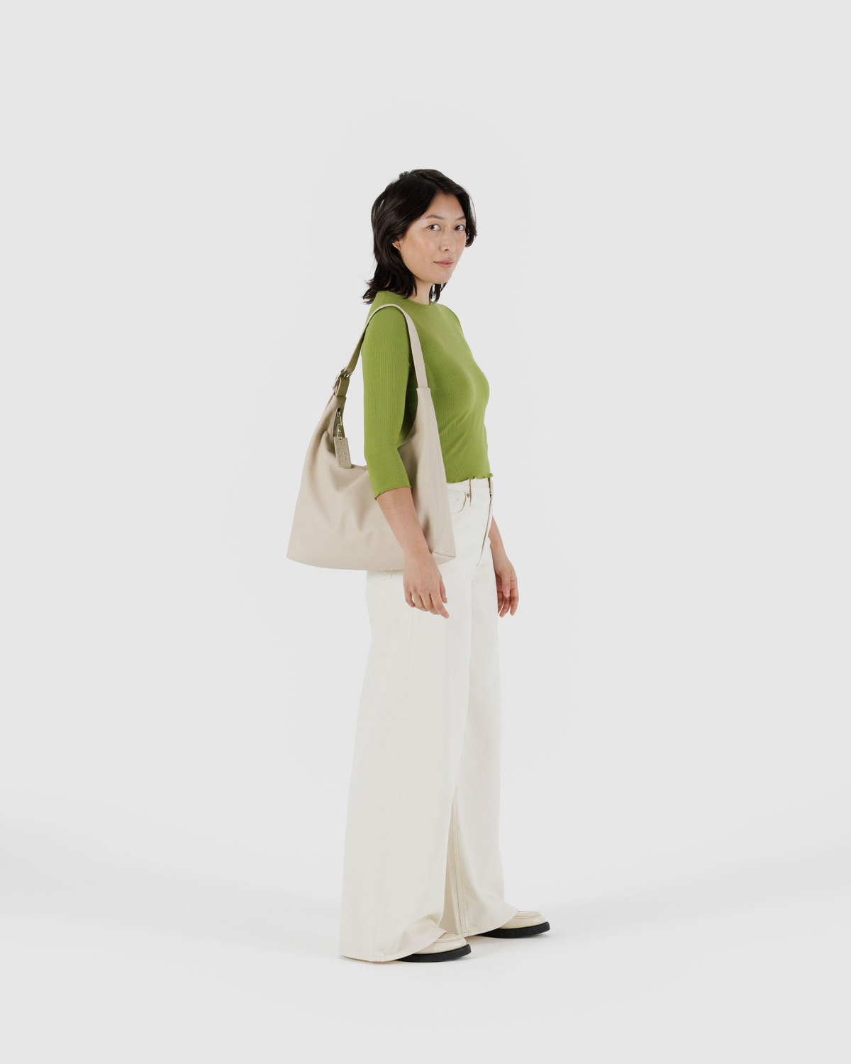 Recycled Leather Shoulder Bag - Image 2