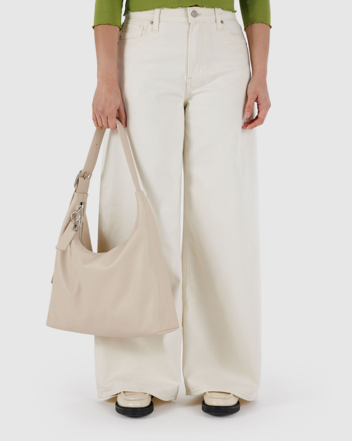 Recycled Leather Shoulder Bag - Image 3